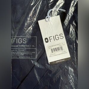 Figs Men's Leon Scrub Top (Personalized) Navy Blue Size XL
